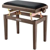 Donner Adjustable Klavierbank walnut