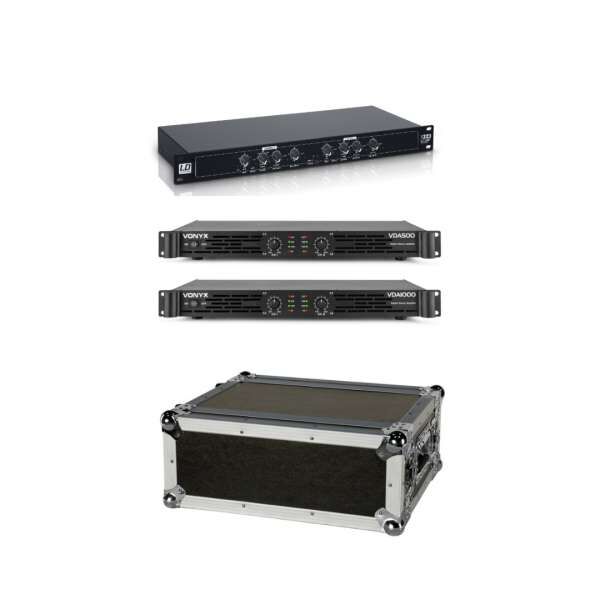 Vonyx Amp-Rack 1500W Verstärker-System im Case