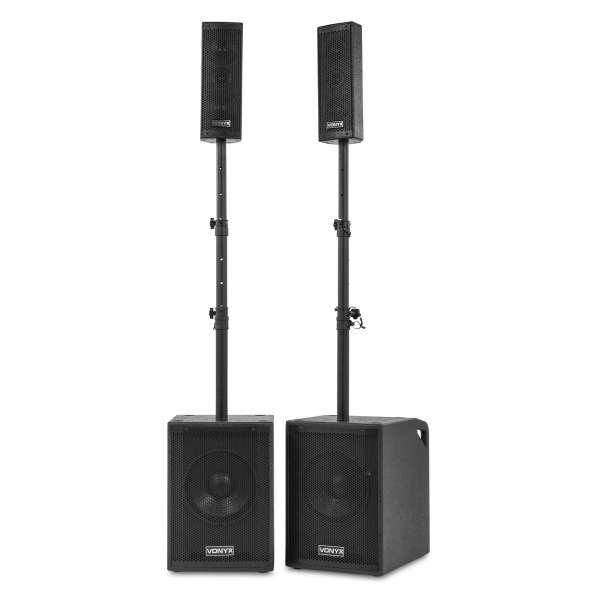 Vonyx VX1020BT Aktives Lautsprecher Set 2.2
