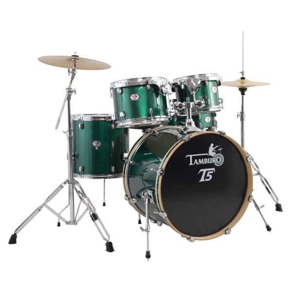 Tamburo T5S22GRSK Schlagzeug Komplettset Green Sparkle