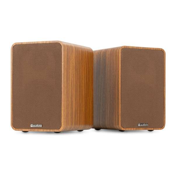Audizio KS10 Aktiv-Regallautsprecher Set 120W BT Wood