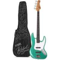 MAX Rebel JB Bass Guitar Metallic Green