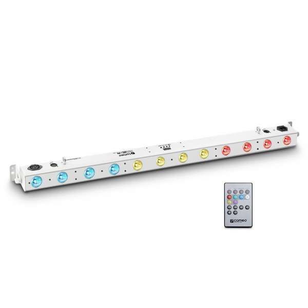 Cameo TRIBAR 200 IR WH 12 x 3 W TRI LED Bar in weißem Gehäuse mit IR-Fernbedienung