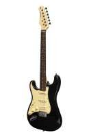 Stagg SES-30 BK LH - E-Gitarre Strat-Style schwarz Linkshandmodell Stagg SES-30 BK LH - E-Gitarre Strat-Style schwarz Linkshandmodell