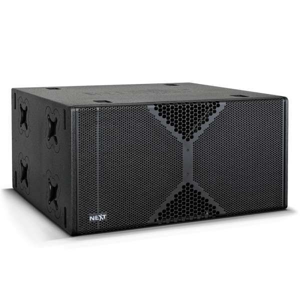 NEXT LAs418A Aktiver 2x18 Zoll High-Performance Bass-Reflex Subwoofer