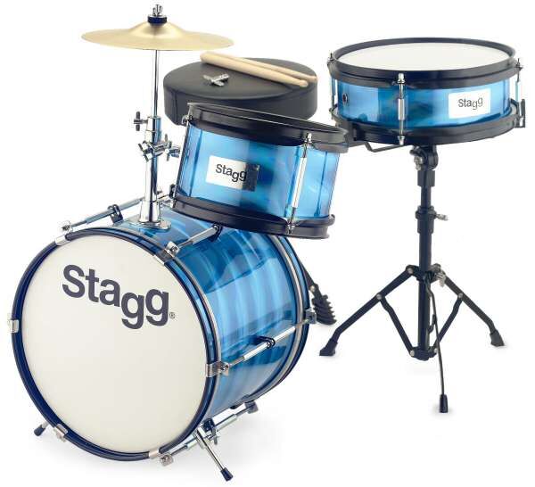 Stagg Kinderschlagzeug TIM JR 3/12B BL Blau