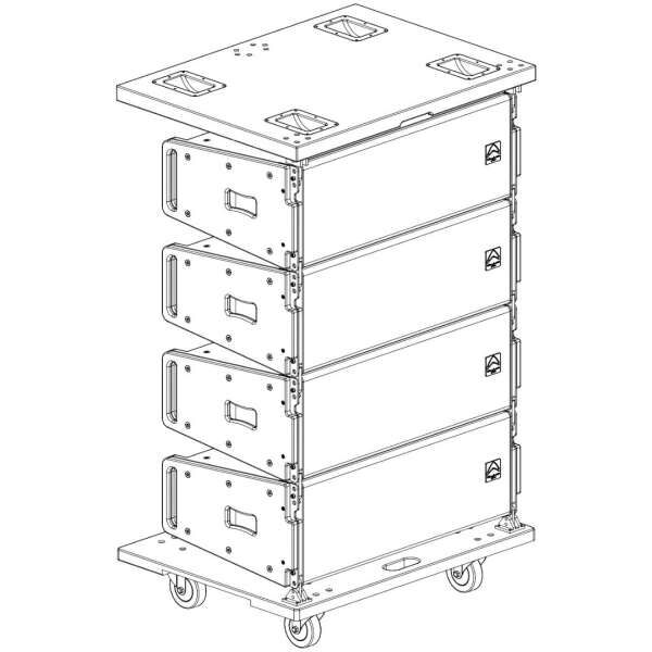 Wharfedale Pro XLA-DB1 Dolly für 4x XLA308