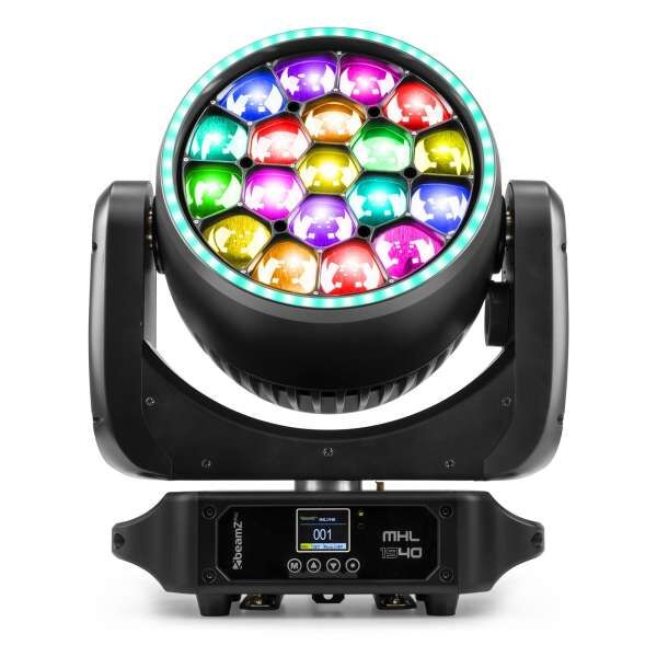 BeamZ Pro MHL1940 LED Wash Moving Head 19x40W Zoom