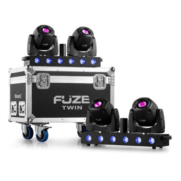 BeamZ Fuze Twin LED Spot Movinghead Bar 2er Tourset