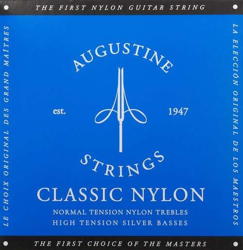 Augustine Klassikgitarre-Saiten Classic Label Satz Blau normal/high