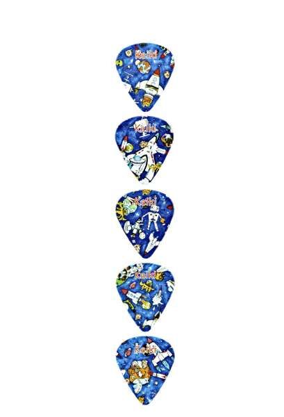 Ortega KPSP-5 Picks 5er Set Plektren Keiki Spaceman