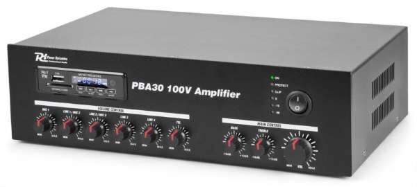 Power Dynamics PBA30 100V Verstärker mit USB / MP3 / BT