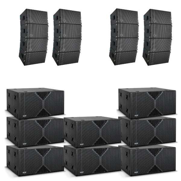 NEXT Line Array System LA122A 8x4 aktives Komplettsystem