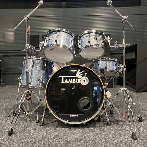 Tamburo UNIKA 522 FB Premium Schlagzeug Shellset Fantasy Blue Finish B-Ware