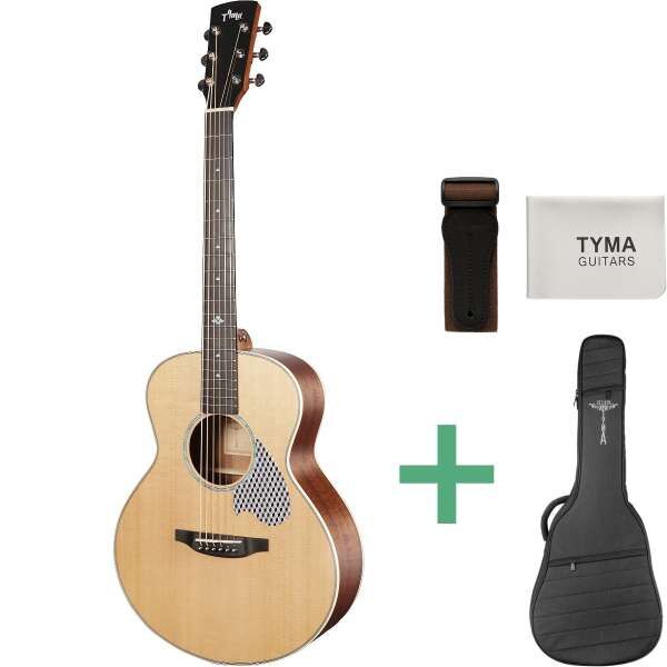 Tyma TS-5E Smart Westerngitarre Mini Jumbo