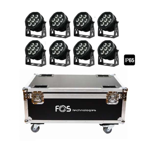 FOS Touring PAR 7x15W HEX IP Tourset mit Case