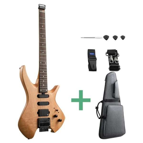Donner NHL-500 Headless E-Gitarre nature