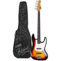 MAX Rebel JB Bass Guitar Sunburst