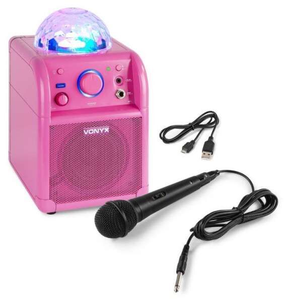 Vonyx SBS50 Bluetooth Karaoke Party-Würfel mit Akku weiß