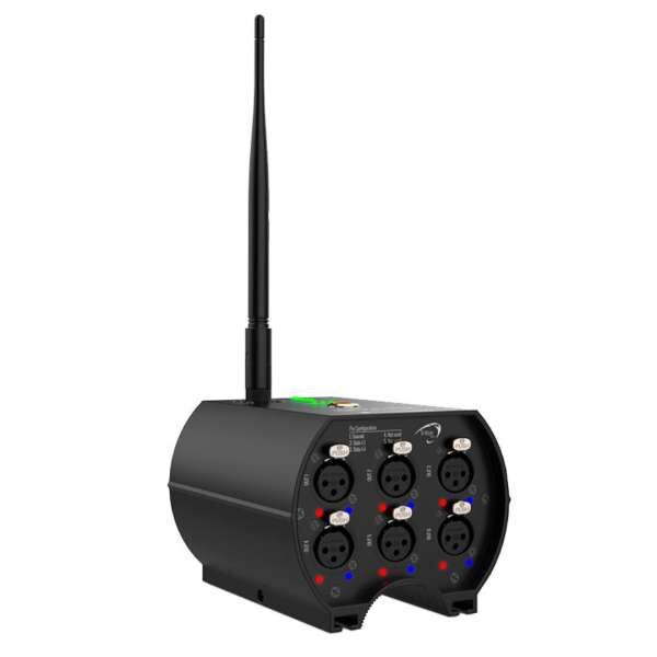 Triton Blue LumenRadio Saturn 6R Wireless DMX System + DMX Splitter