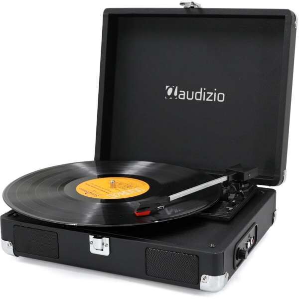 Audizio RP111BK Plattenspieler im Aktenkoffer-Format Black