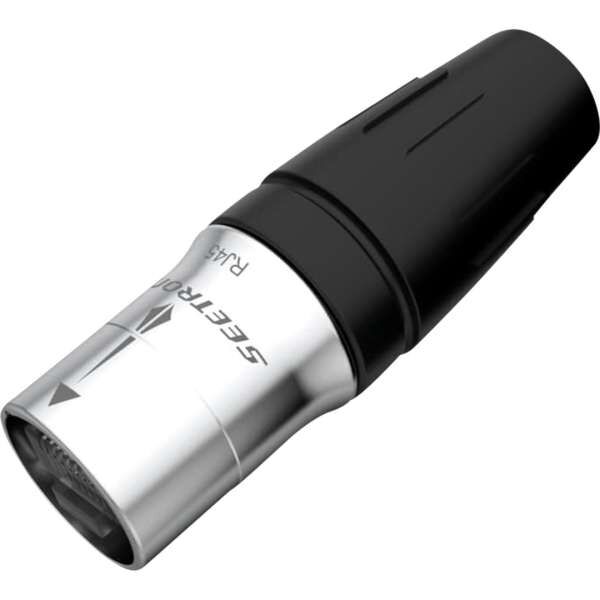 Seetronic SE8MH02 RJ45 Kabelträger, Silberfarbenes Gehäuse – IP65