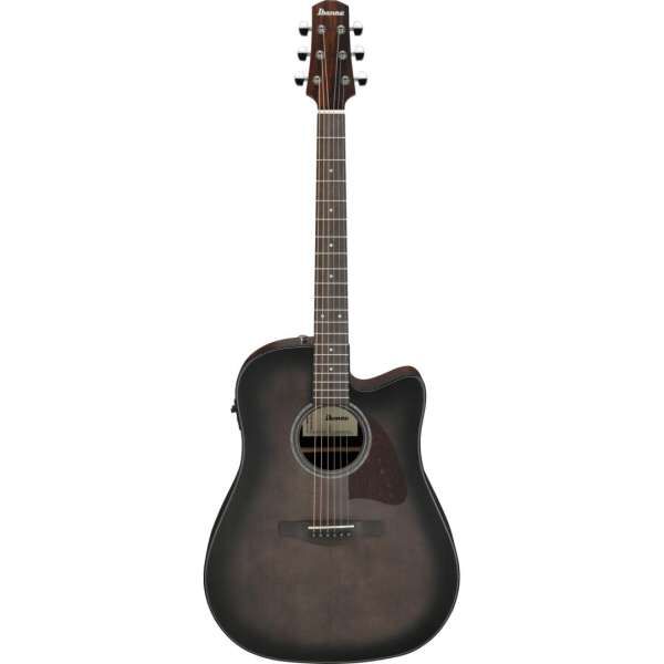 Ibanez Advanced Acoustic AAD Akustikgitarre 6-String - Transparent Charcoal Burst Top Natural Open Pore Back & Sides