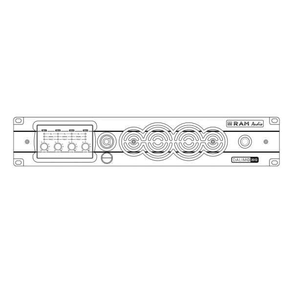 Ram Audio DALIMa 10Q GPIO 4-Kanal-Verstärker mit GPIO