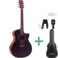 Santana Player Pack G10 BK Westerngitarren, Paket black
