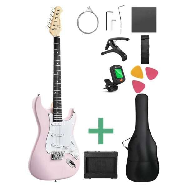 Donner DST-80 E-Gitarren-Set shell pink