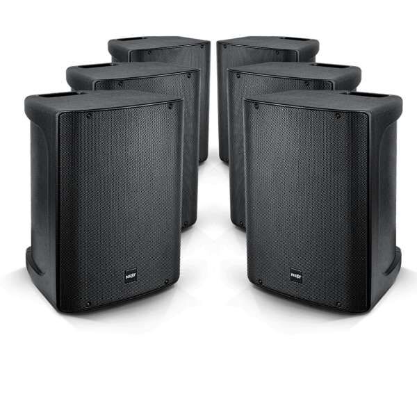 NEXT audiocom 6MV12 - Set mit 6 aktiven Lautsprechern 3300W RMS