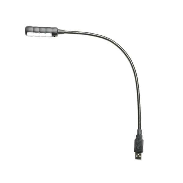 Adam Hall Stands SLED 1 ULTRA USB C - USB Schwanenhalsleuchte mit 4 COB LEDs und Farbwahl