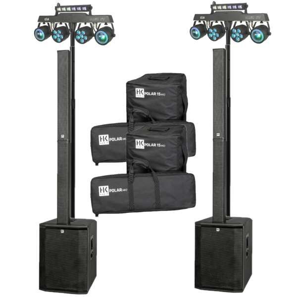 HK Audio POLAR 15 MK2 Stereo DJ SET FX1