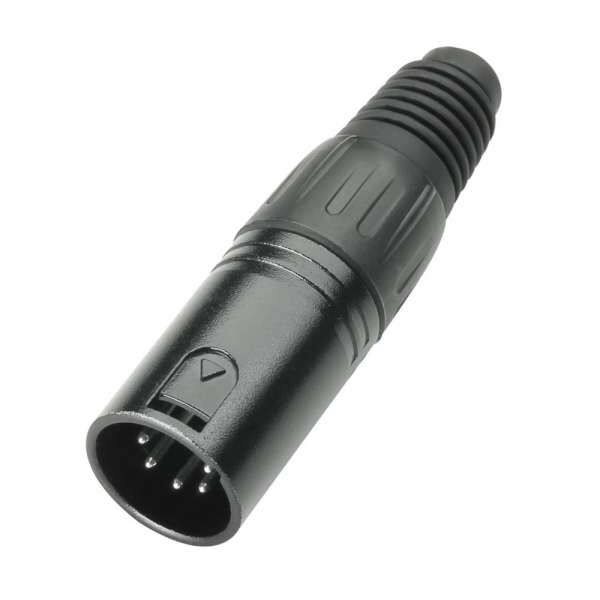 Adam Hall Connectors 7886 - XLR Stecker male 5-Pol schwarz