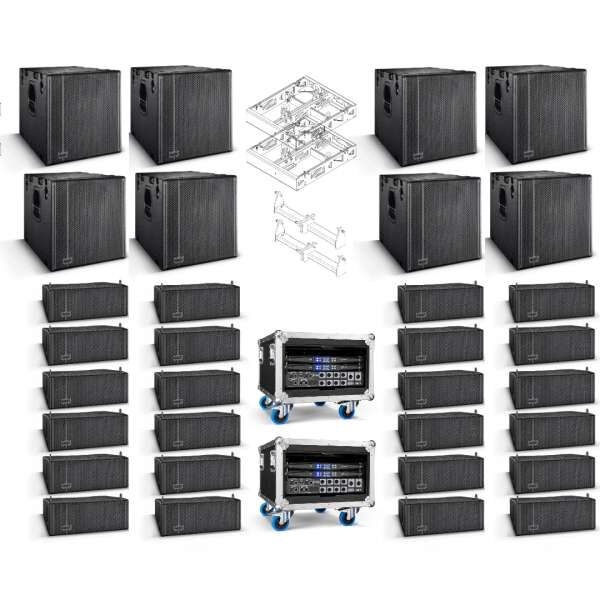 NEXT Line Array System LA26 12x4 passiv Komplettset mit Amping