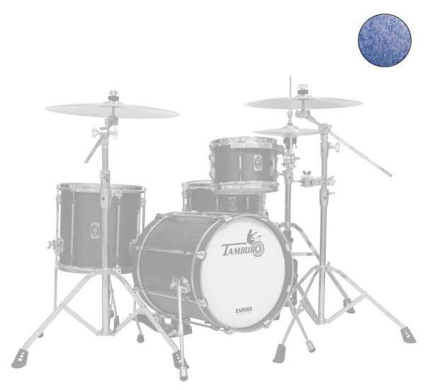 Tamburo UNIKA 416 FB Premium Schlagzeug Shellset Fantasy Blue Finish