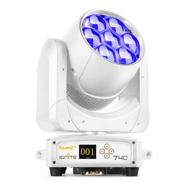 BeamZ Pro Ignite 740WH - weißer LED Wash Moving Head mit Zoom