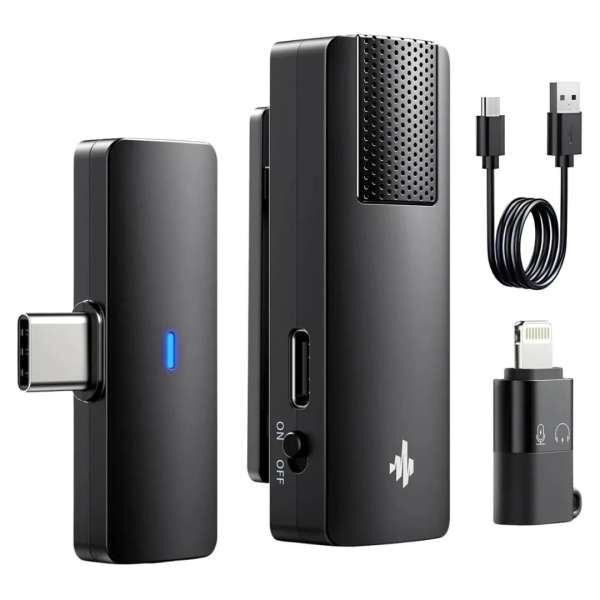 Donner Lavalier 100 Drahtloses Mikrofon-Set USB-C & Lightning