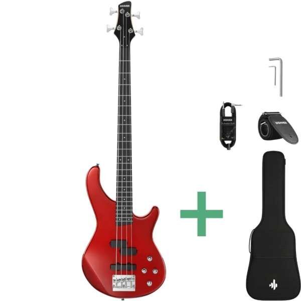Donner DPJ-100R E-Bass red