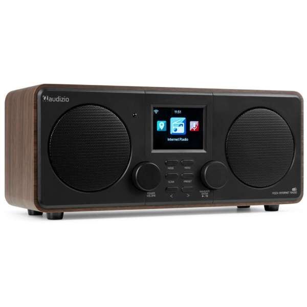 Audizio Foza WIFI Internet Stereo Radio mit DAB+ Wood