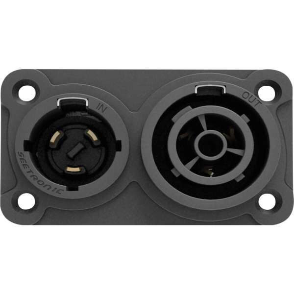 Seetronic SAC3PX Power Pro True Kombinationssteckdose mit Ein und Ausgang, Verriegelbarer Netzanschluss mit 20A