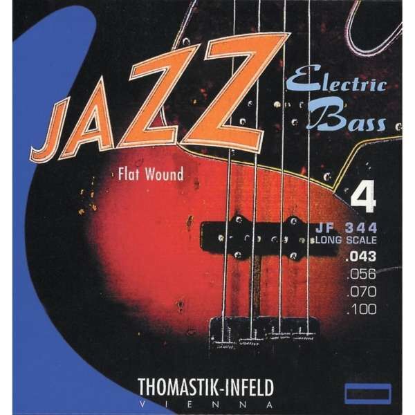 Thomastik-Infeld E-Bass Saiten Jazz Bass Flat Wound Satz 4-str. short