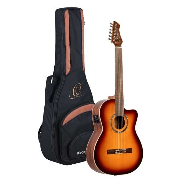 Ortega RCE238SN-FT - Konzertgitarre 4/4 Sunburst + Gigbag