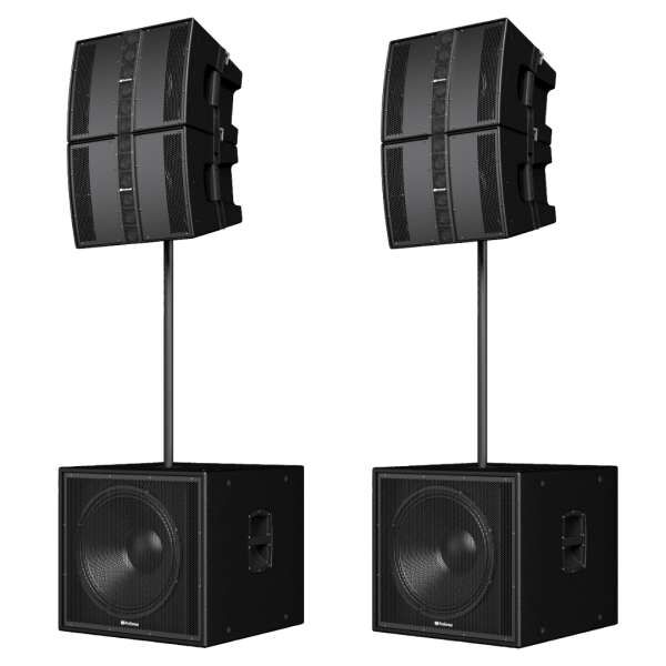 Presonus CDL10P Basic Plus Line Array Set aktiv