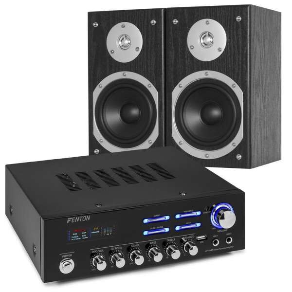 Fenton AV120BT Stereoanlage mit Bluetooth und USB Player