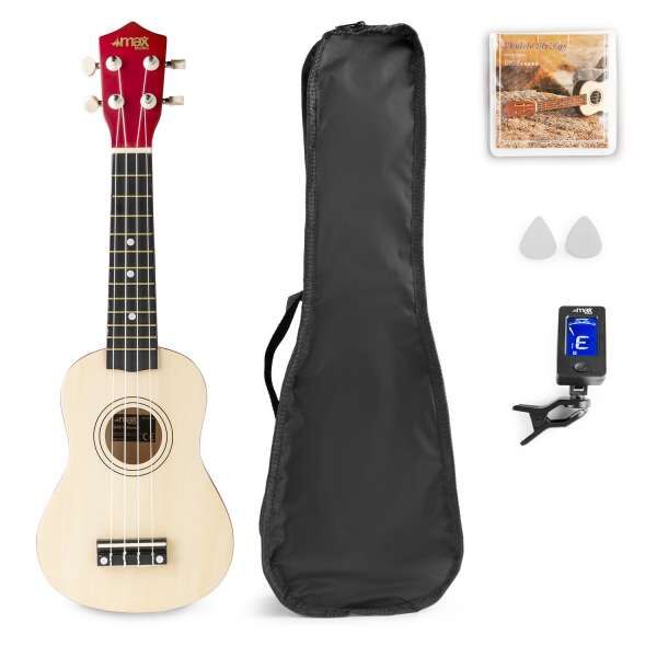 UKEY Ukulele Set Sopran Natur