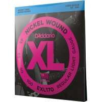 D'Addario EXL170 Saiten für Bassgitarre, mit Nickel umsponnen, Light, 45-100, Long Scale