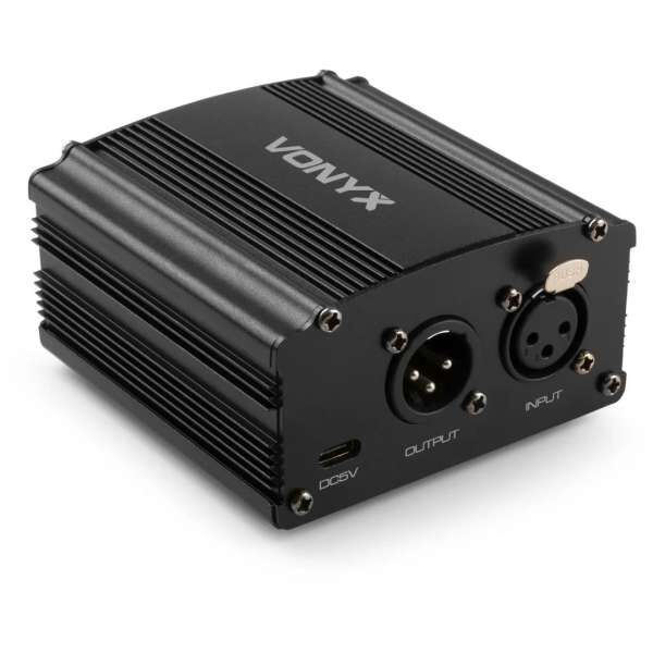 Vonyx VDX10 - 48V USB-C Phantomspeise-Adapter XLR -XLR