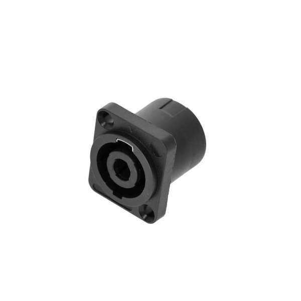 Adam Hall Connectors 4 STAR P SM4 BLK - Lautsprecher Steckverbinder Einbaubuchse 4-Pol Male