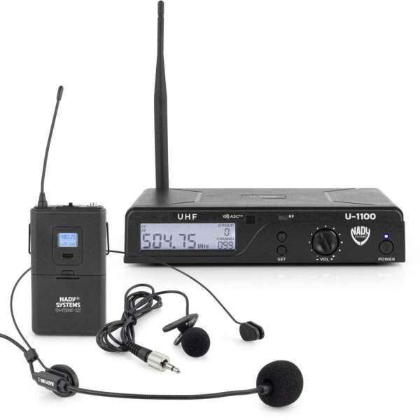 Nady U-1100 LTHM EU2 - 2-Kanal Lavalier & Headset Funkmikrofon-System